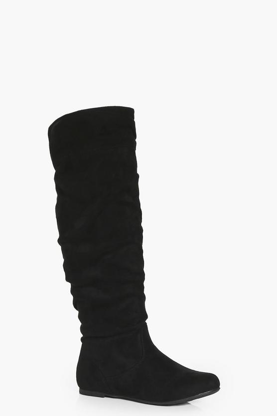 Tegan Ruched Knee High Boot